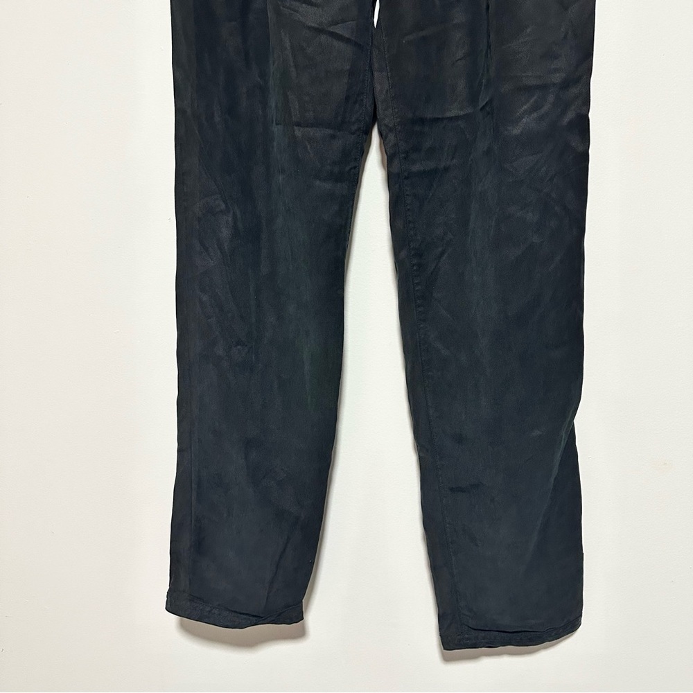 Aritzia Wilfred Casbah Lyocell Paper Bag Waist Ankle Trousers Black Size 2 - Picture 13 of 14